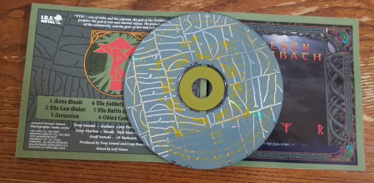 Black Sabbath TYR CD - Tony Iommi, Tony Martin, Cozy Powell, Neil Murray - 1990 Original Pressing