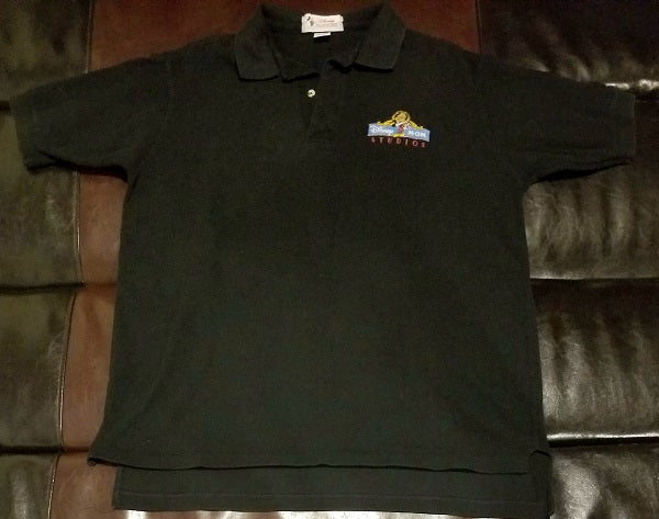 DISNEY FASHIONS MGM STUDIOS BLACK POLO Shirt Men's XL