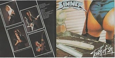 Sinner CD, Touch of Sin, Oriignal Cover, RARE, 1994 Noise, Import