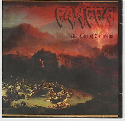 Cancer CD, The Sins of Mankind, RARE, 1993 Vinyl Solution / Restless, 1st Press