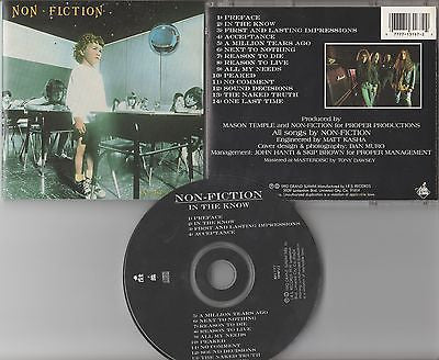 Non-Fiction CD, In the Know, Original 1992 Grand Slamm, OOP