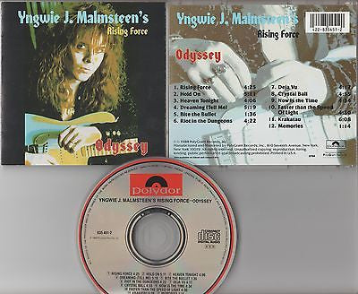 Yngwie Malmsteen's Rising Force CD, Odyssey, Rainbow, Black Sabbath, Uriah Heep