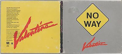 Valentine CD, No Way, Promo Single, Original 1990 Giant, Digipak, RARE