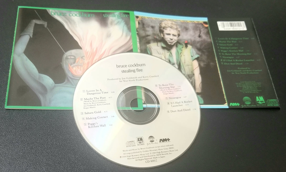 BRUCE COCKBURN STEALING FIRE Made in Japan AUDIO MASTER SERIES CD