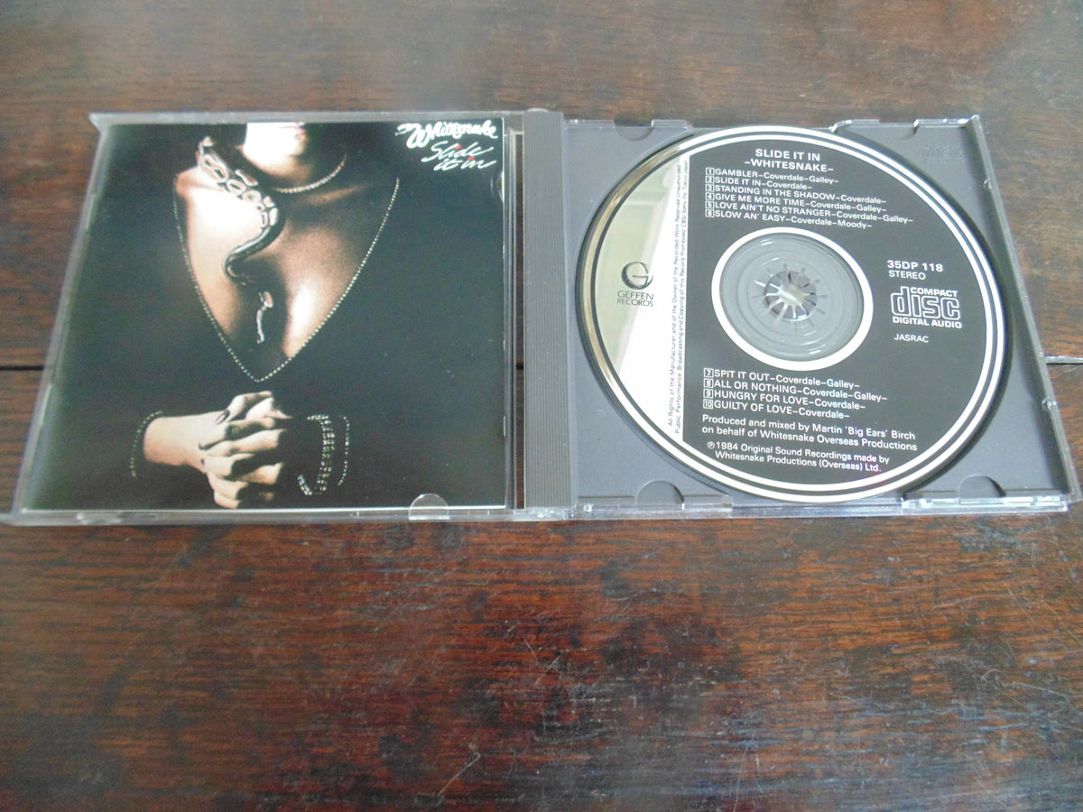 Whitesnake CD, Slide it in, Japanese Import, 1st pressing, 35DP 118, Blue Murder, Deep Purple