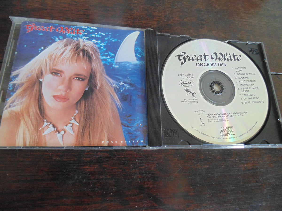 Great White CD, Once Bitten, Rock Me