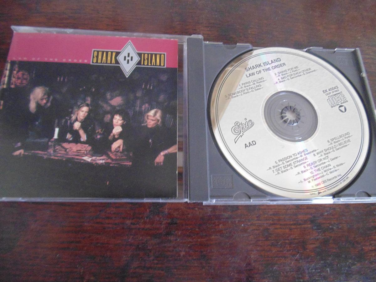 Shark Island CD, Law of the Order, 1989 Original Pressing