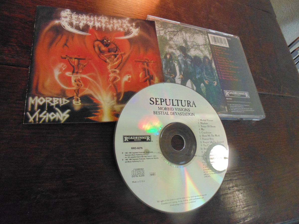 Sepultura CD, Morbid Visions, Bestial Devastation, RRD 9276, Original Press, Columbia House