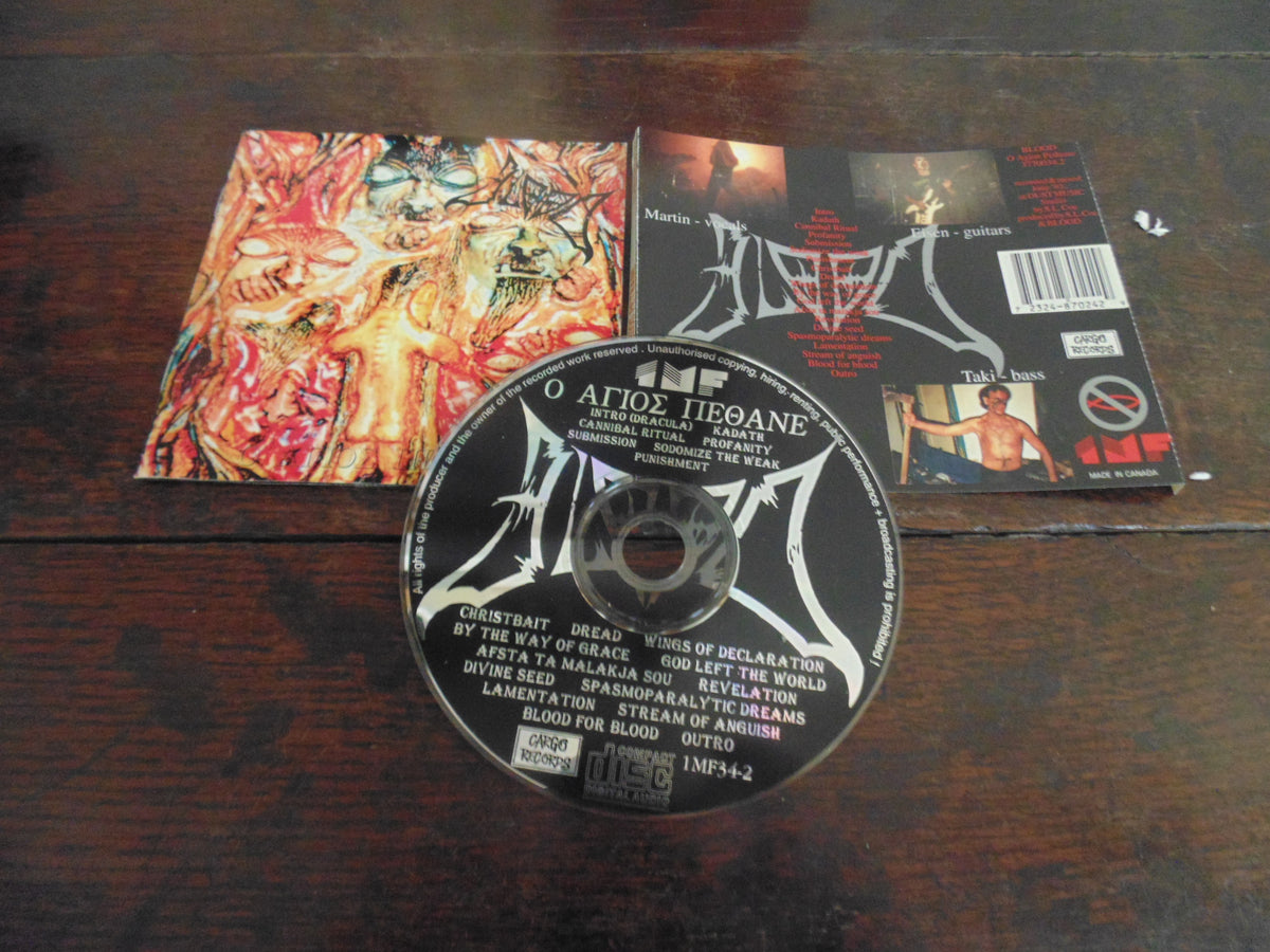 Blood CD, O Agios Pethane, Original Cargo Pressing, 72324-870242-9