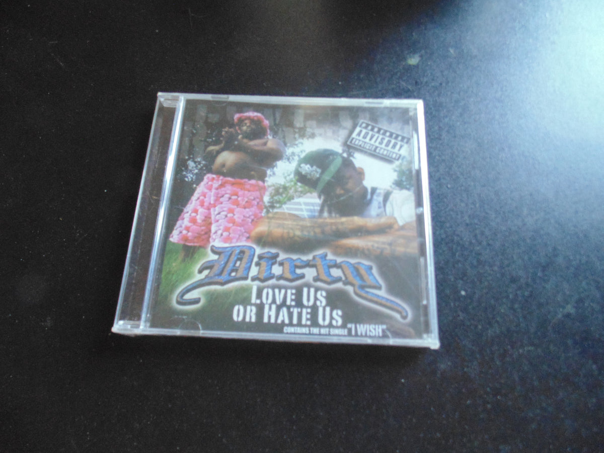 Dirty CD, Love Us or Hate Us, NEW, Fibits: CD, LP & Cassette Store