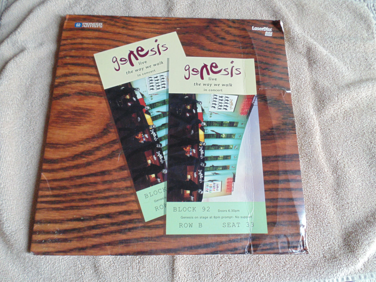 Genesis LaserDisc, Live The Way We Walk, Fibits: DVD, LaserDisc, BluRay, CD, LP & Cassette Store