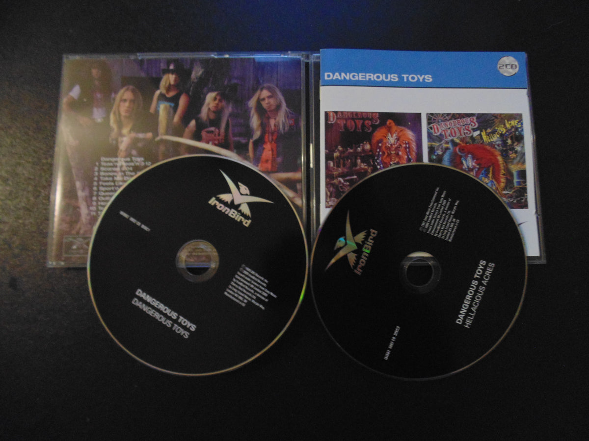 Dangerous Toys CD, 2 albums on 2 cds, Self-titled, Same, S/T, & Hallacious Acres