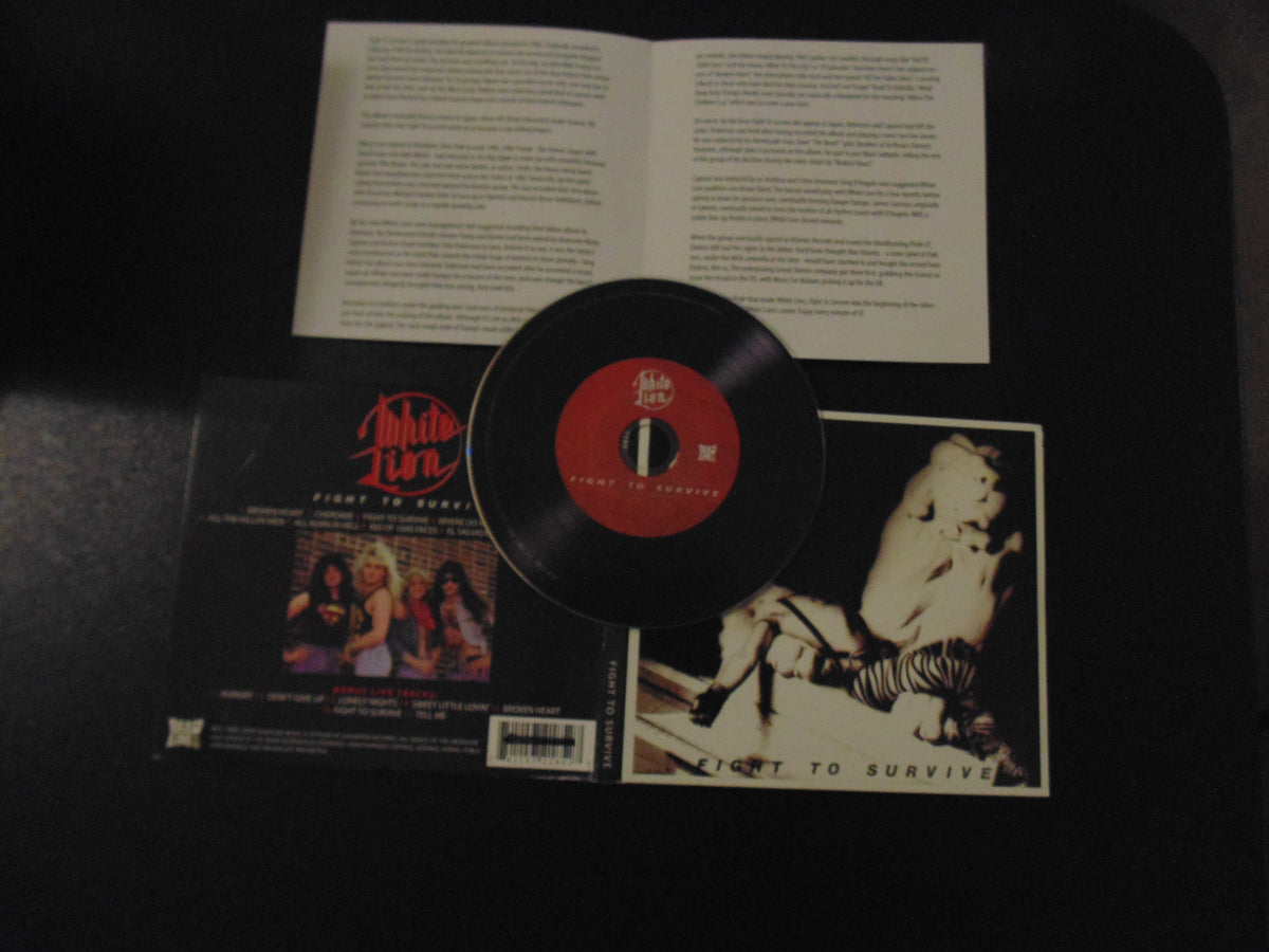 White Lion CD, Fight to Survive, Digi, 7 Bonus Tracks